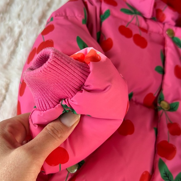 Mini Rodini Cherries AOP Puffer Jacket - Picture 7 of 14